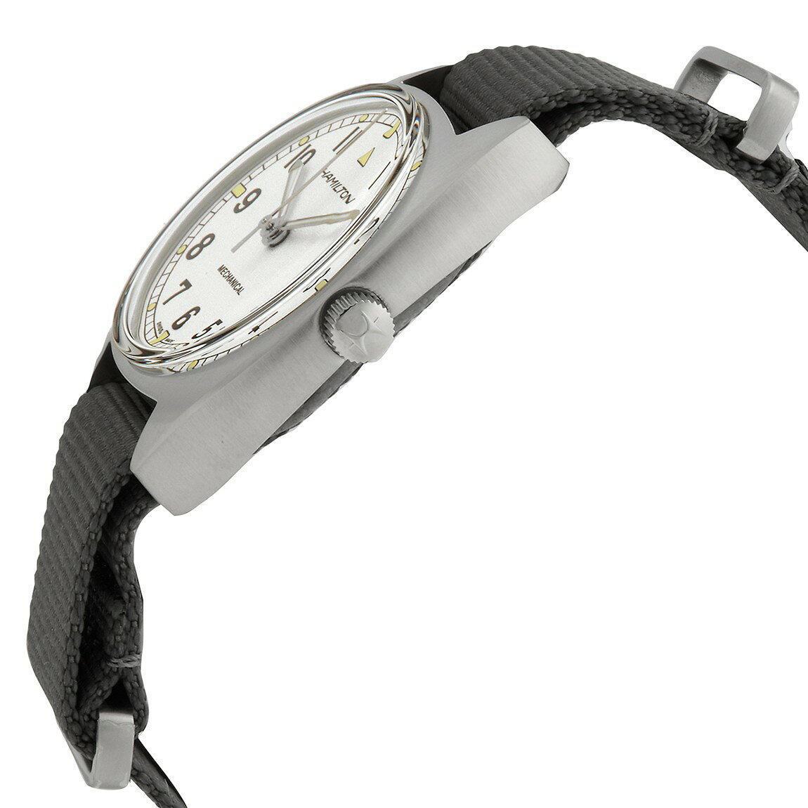 Hamilton Khaki Aviation Pilot Pioneer Mechanical 腕時計 シルバー文字盤 手巻き メンズ H76419951