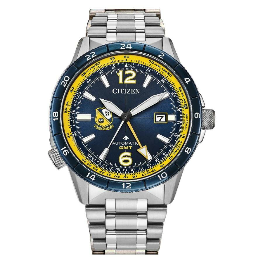 Citizen Promaster Air GMT 腕時計 ネイビー文字盤 自動巻き メンズ 200m防水 NB6044-54L