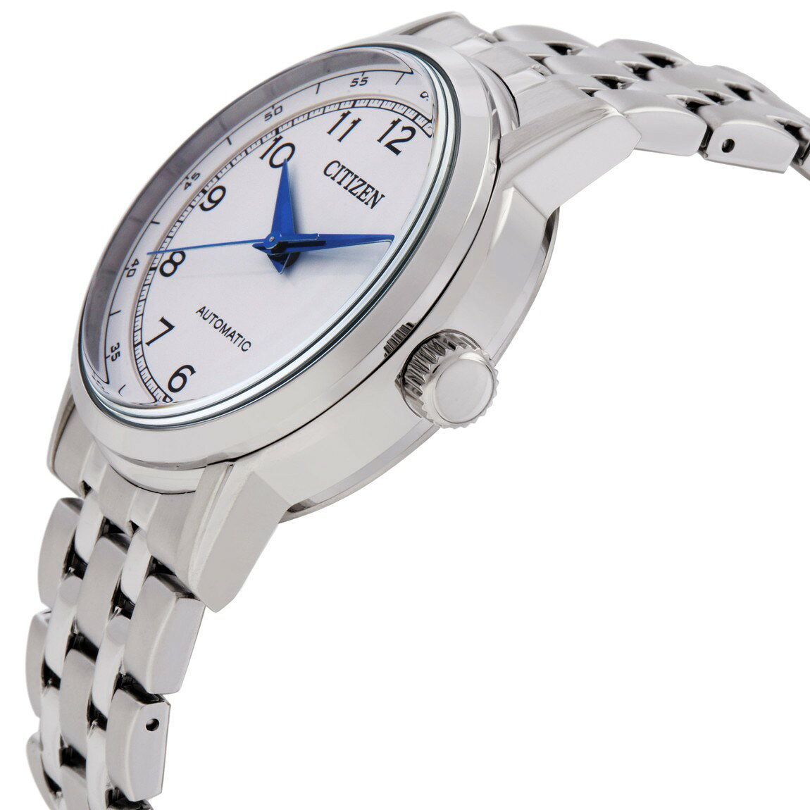 BasqueバスクのCitizen Mechanical 腕時計 ホワイト文字盤 自動巻き ステンレススチール メンズ NJ0210-56A｜アングル3