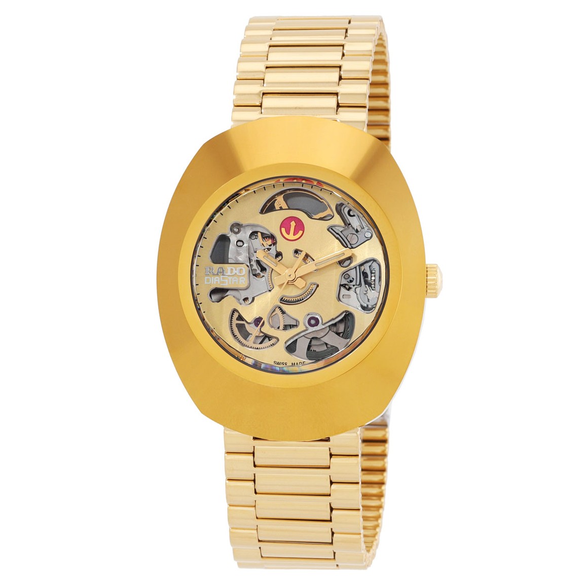 Rado The Original 腕時計 ゴールド文字盤 自動巻き メンズ イエローゴールド R12064253