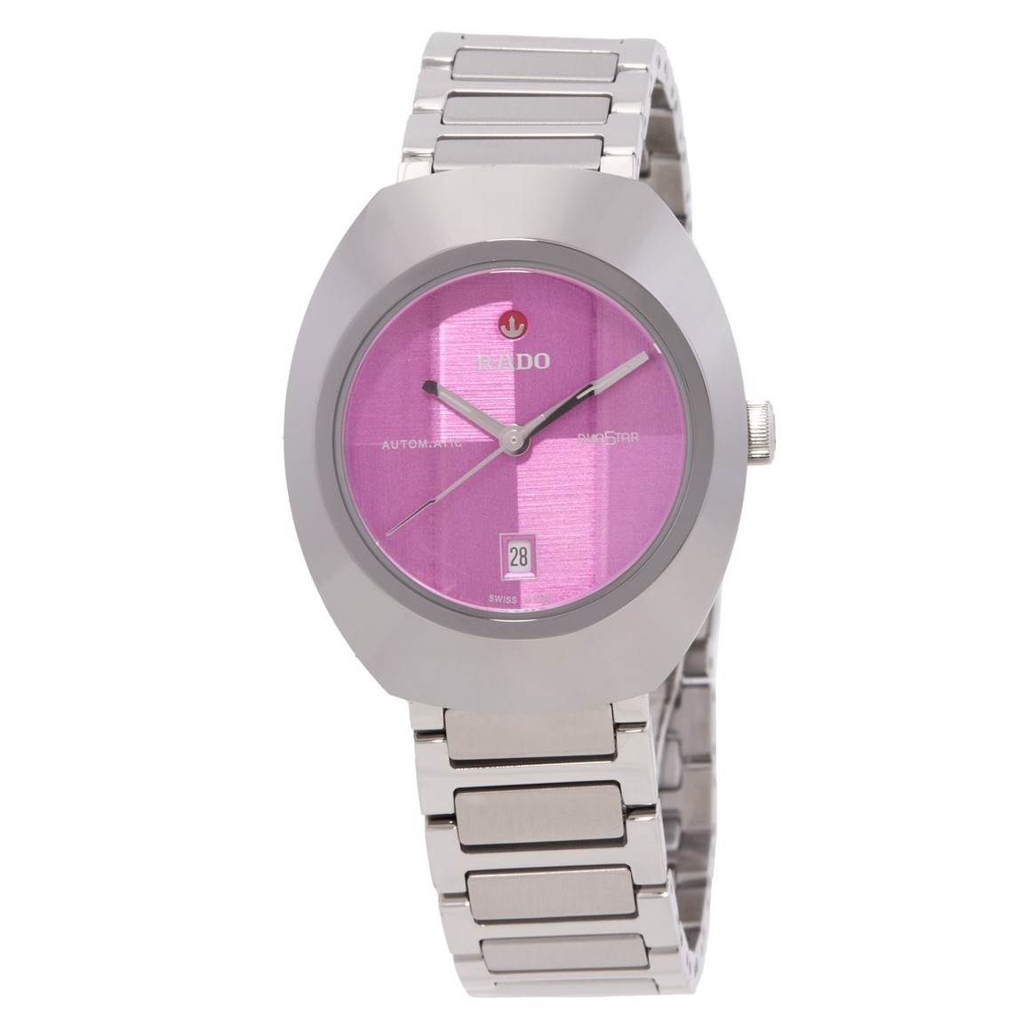 Rado DiaStar Original 腕時計 レディース パープル文字盤 自動巻き ステンレス 30mm R12170333