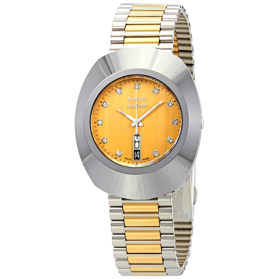 Rado Original 腕時計 イエローゴールド文字盤 ダイヤモンド ツートン レディース R12305304