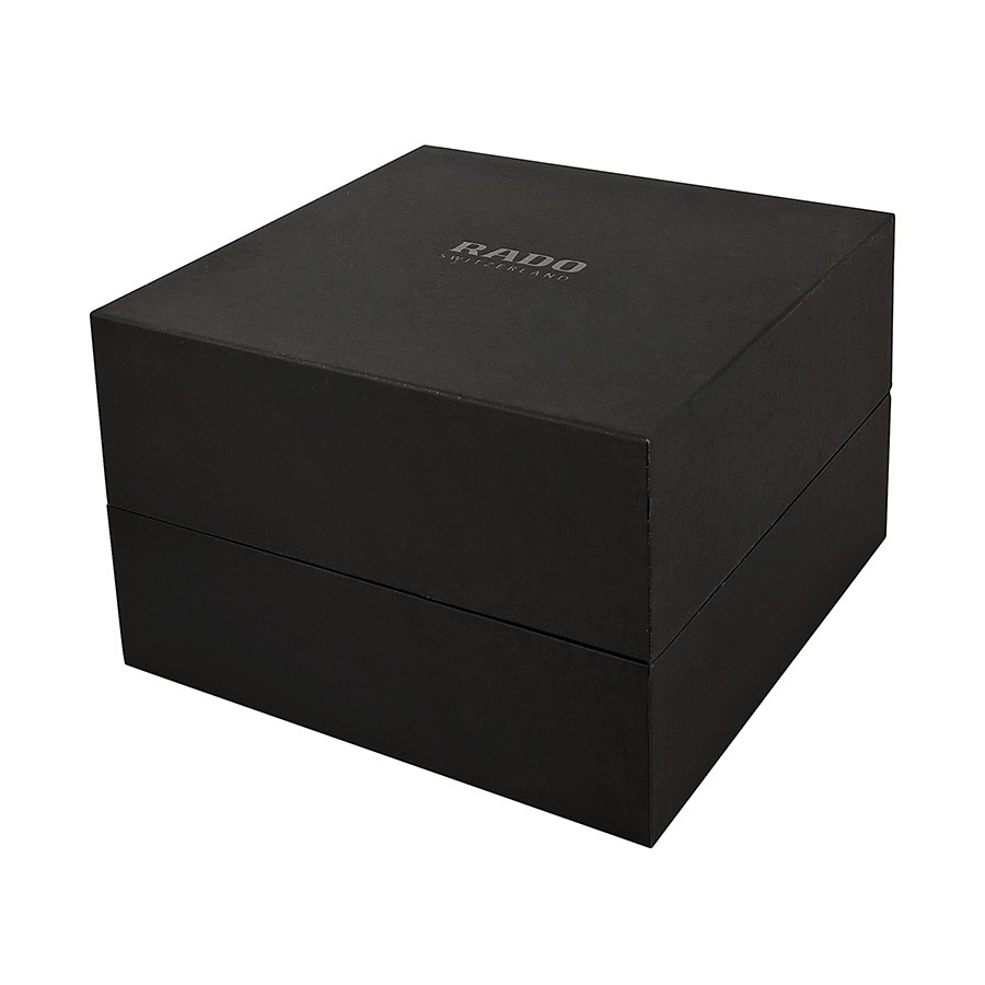 Rado Integral Jubile 腕時計 ブラック文字盤 クオーツ セラミック ローズゴールドPVD R20612712