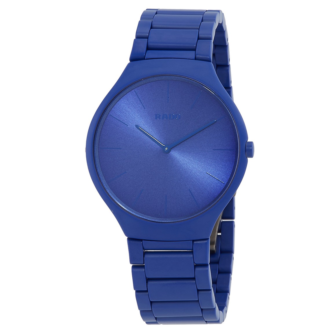Rado True Round Thinline Les Couleurs Le Corbusier 腕時計 ブルー クオーツ セラミック R27092622