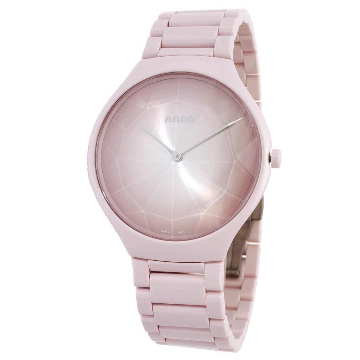 Rado True Thinline x Great Gardens of the World 腕時計 ピンク文字盤 クオーツ ユニセックス R27120402
