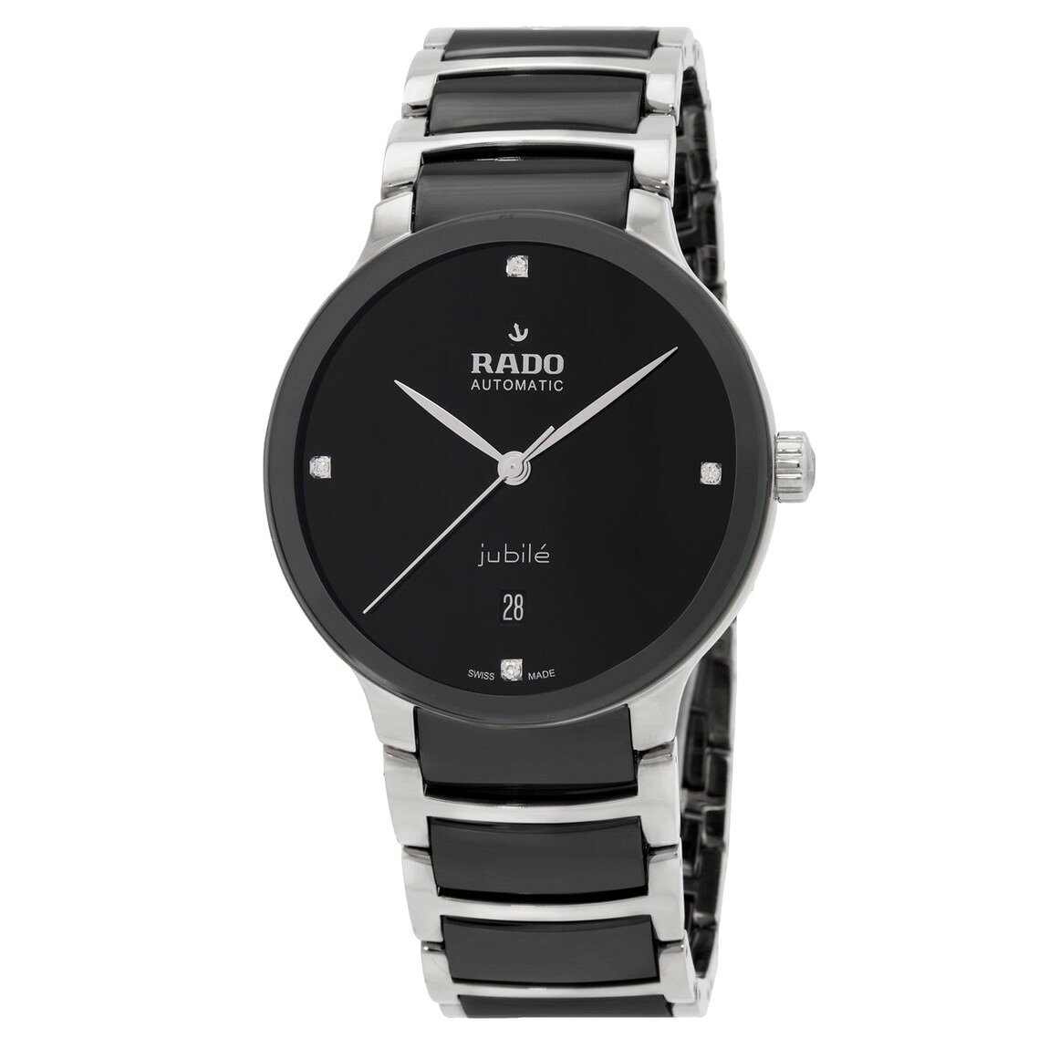 Rado Centrix 腕時計 ブラック文字盤 ダイヤモンド 自動巻 ユニセックス R30018712
