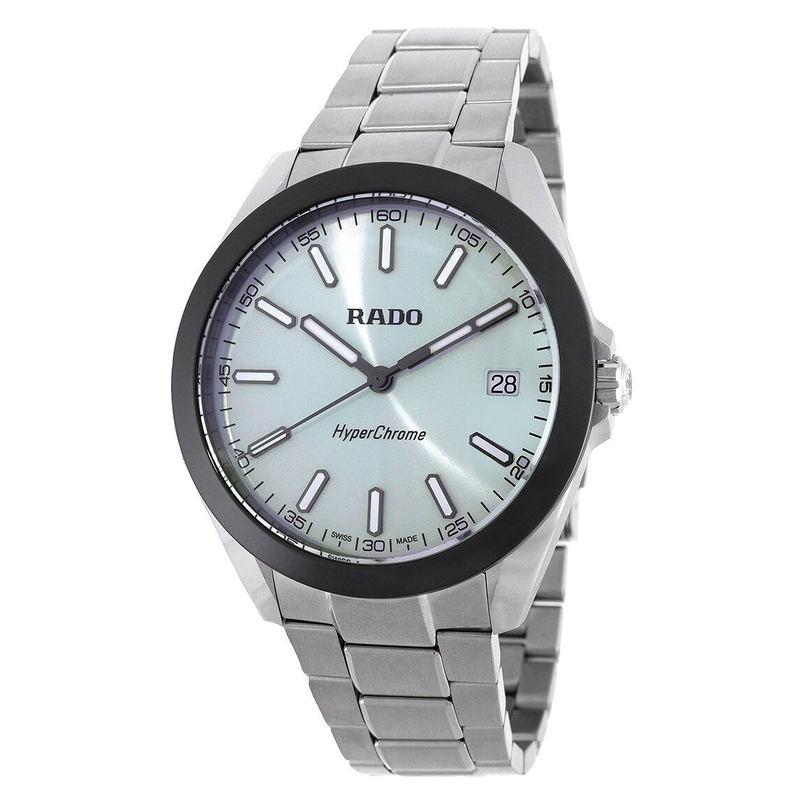 Rado HyperChrome 腕時計 アイスブルー文字盤 クォーツ メンズ ステンレススチール R32280213