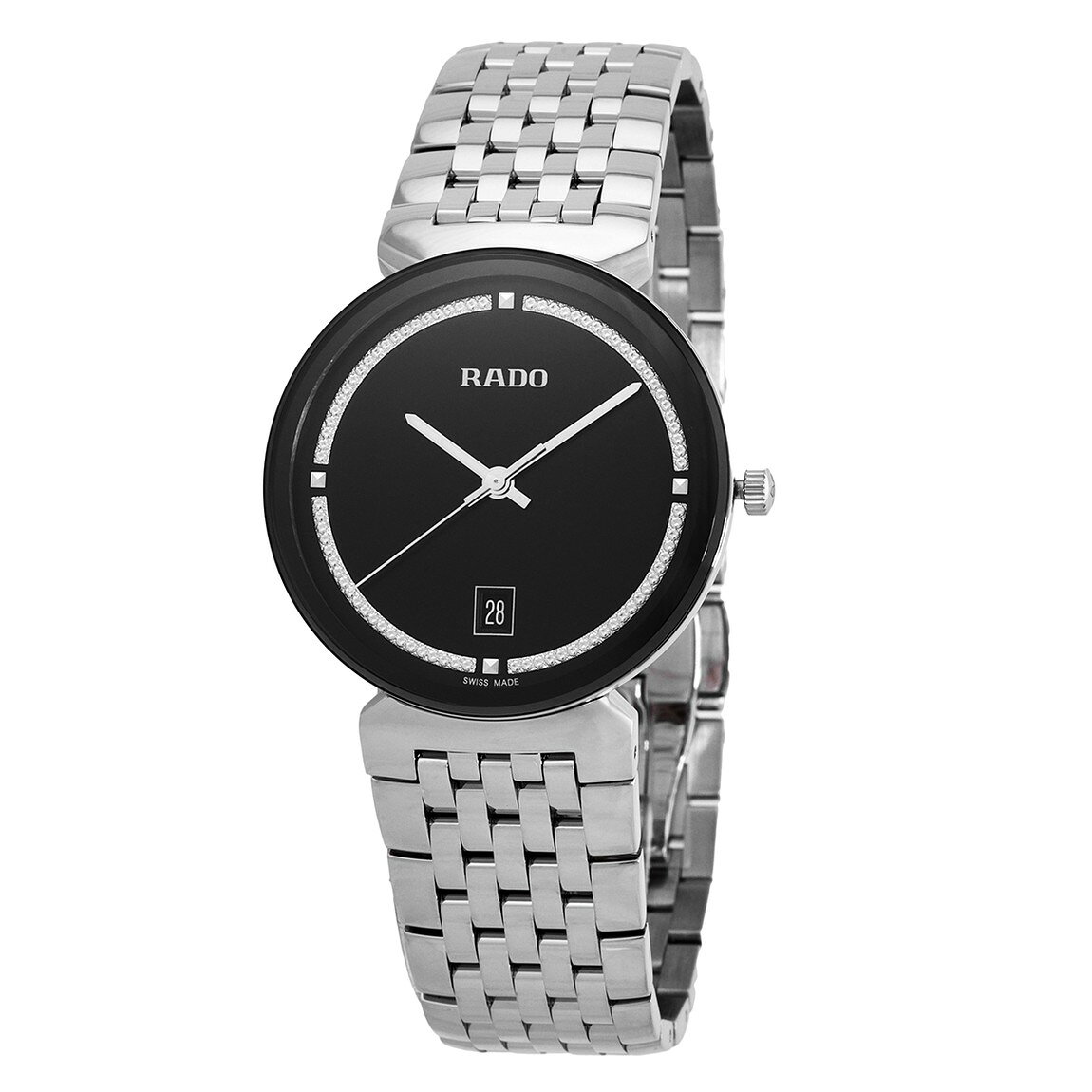 Rado Florence 腕時計 ブラックダイヤル クオーツ 38mm ユニセックス R48912163