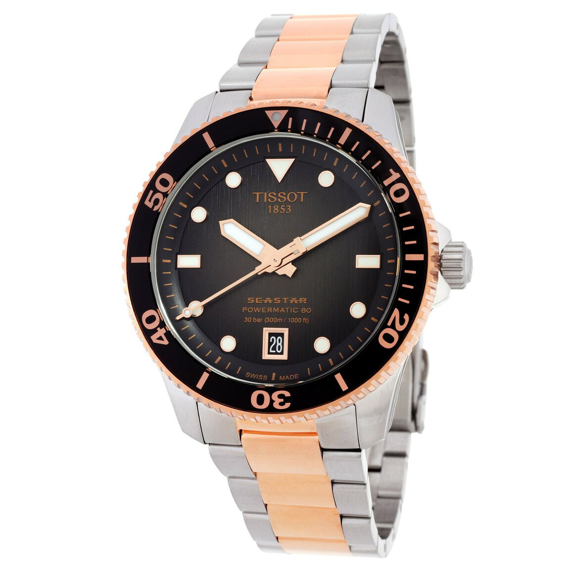 Tissot Seastar 1000 Automatic 腕時計 グレーブラック文字盤 自動巻 メンズ T1208072205101