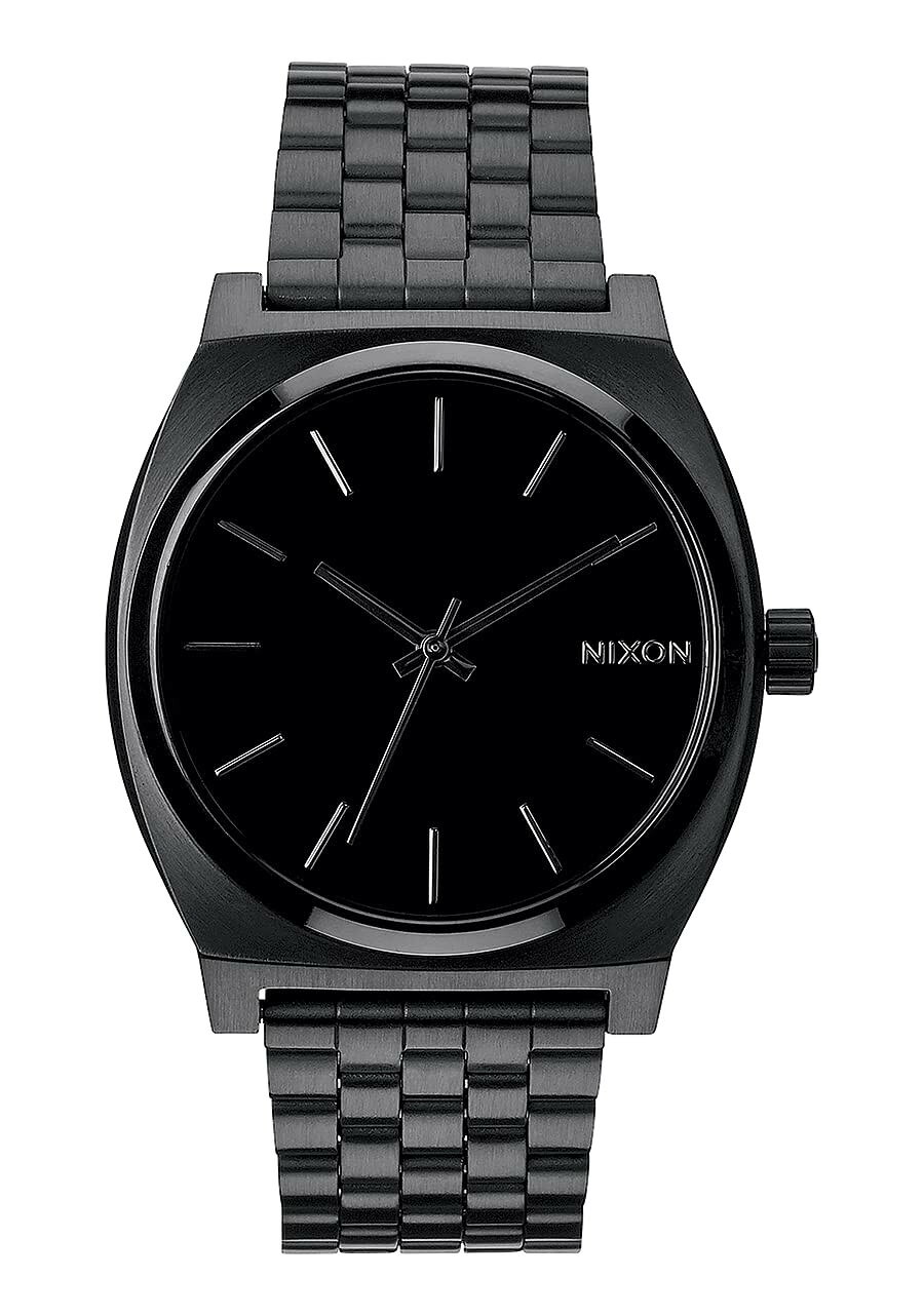 NIXON Time Teller 腕時計 オールブラック 37mm ステンレススチール レディース クオーツ A045