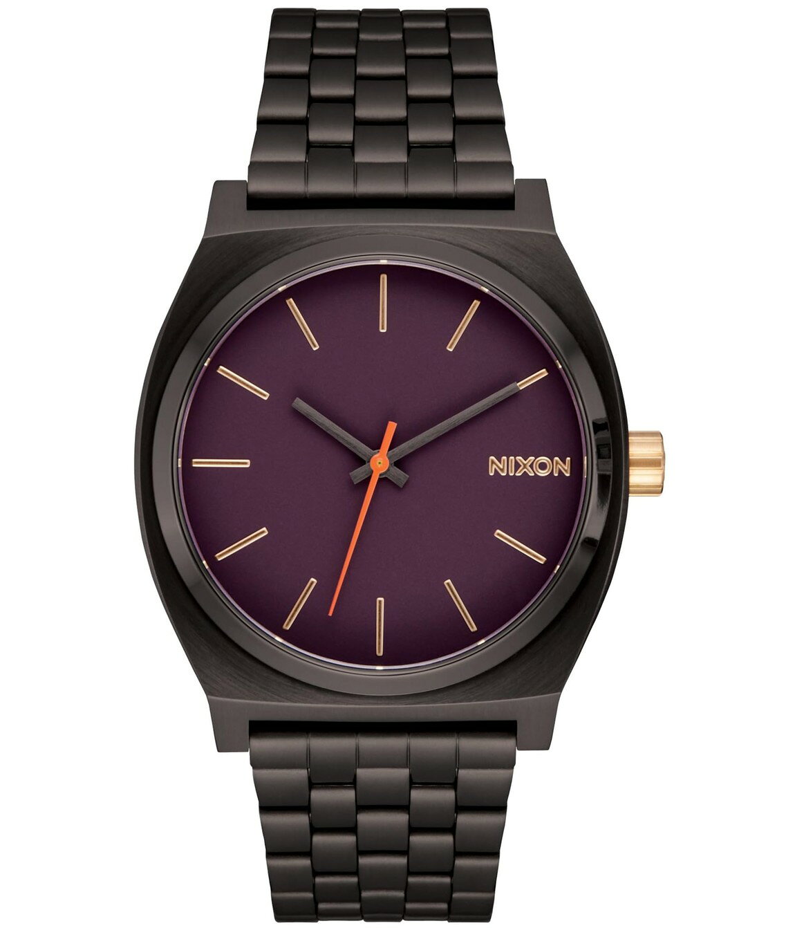 NIXON Time Teller 腕時計 メンズ 37mm ステンレスベルト 日本製クオーツ 10気圧防水 A045