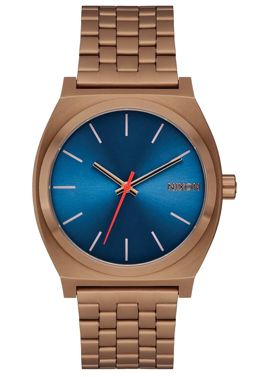 BasqueバスクのNIXON Time Teller 腕時計 メンズ アナログ 37mm クオーツ 100m防水 ステンレス A045｜アングル2
