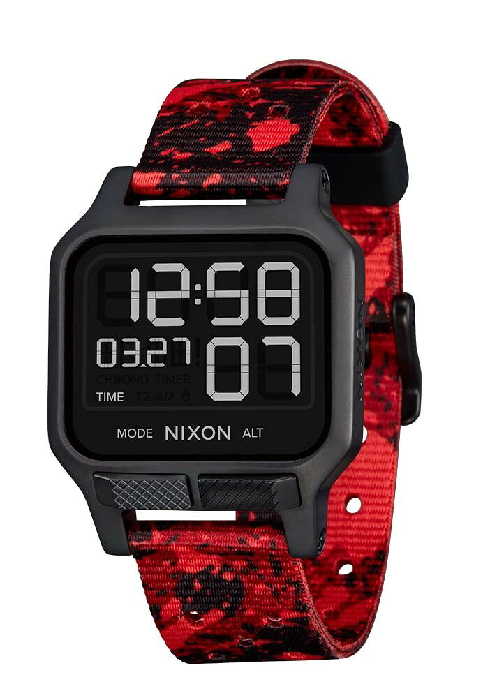 NIXON Heat A1320 腕時計 デジタル 100M防水 38mmケース スリム 薄型 メンズ レディース A1320