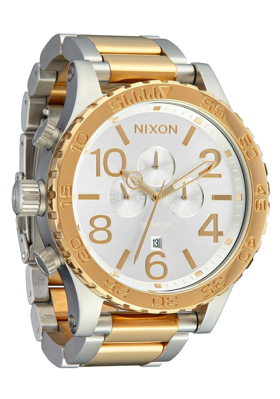 楽天市場】nixon 48－20 クロノグラフ ゴールドの通販