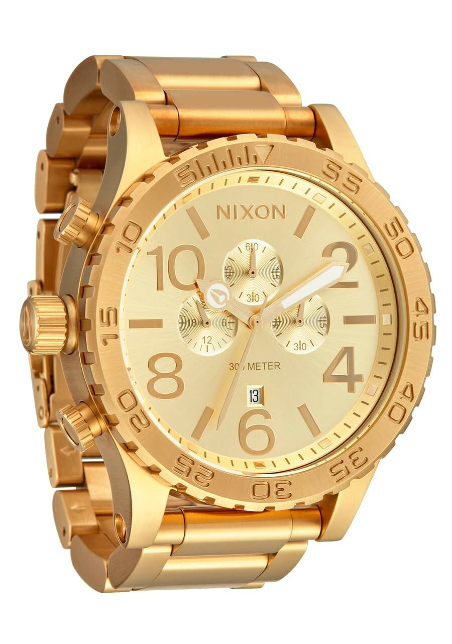 楽天市場】nixon 48－20 クロノグラフ ゴールドの通販