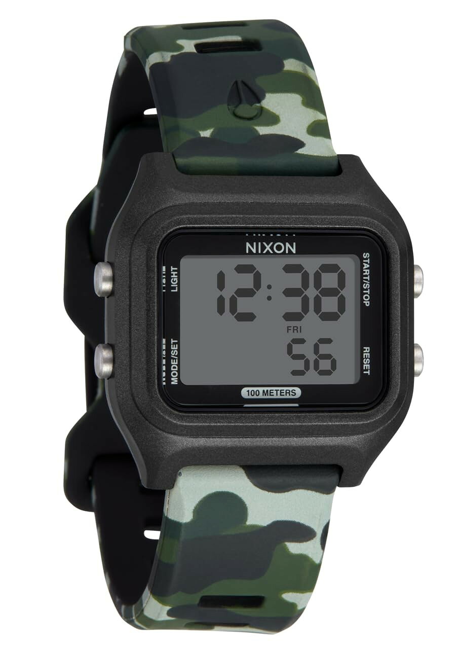 NIXON Ripper 腕時計 デジタル メンズ スポーツウォッチ ブラック カモフラージュ 100m防水 A1399