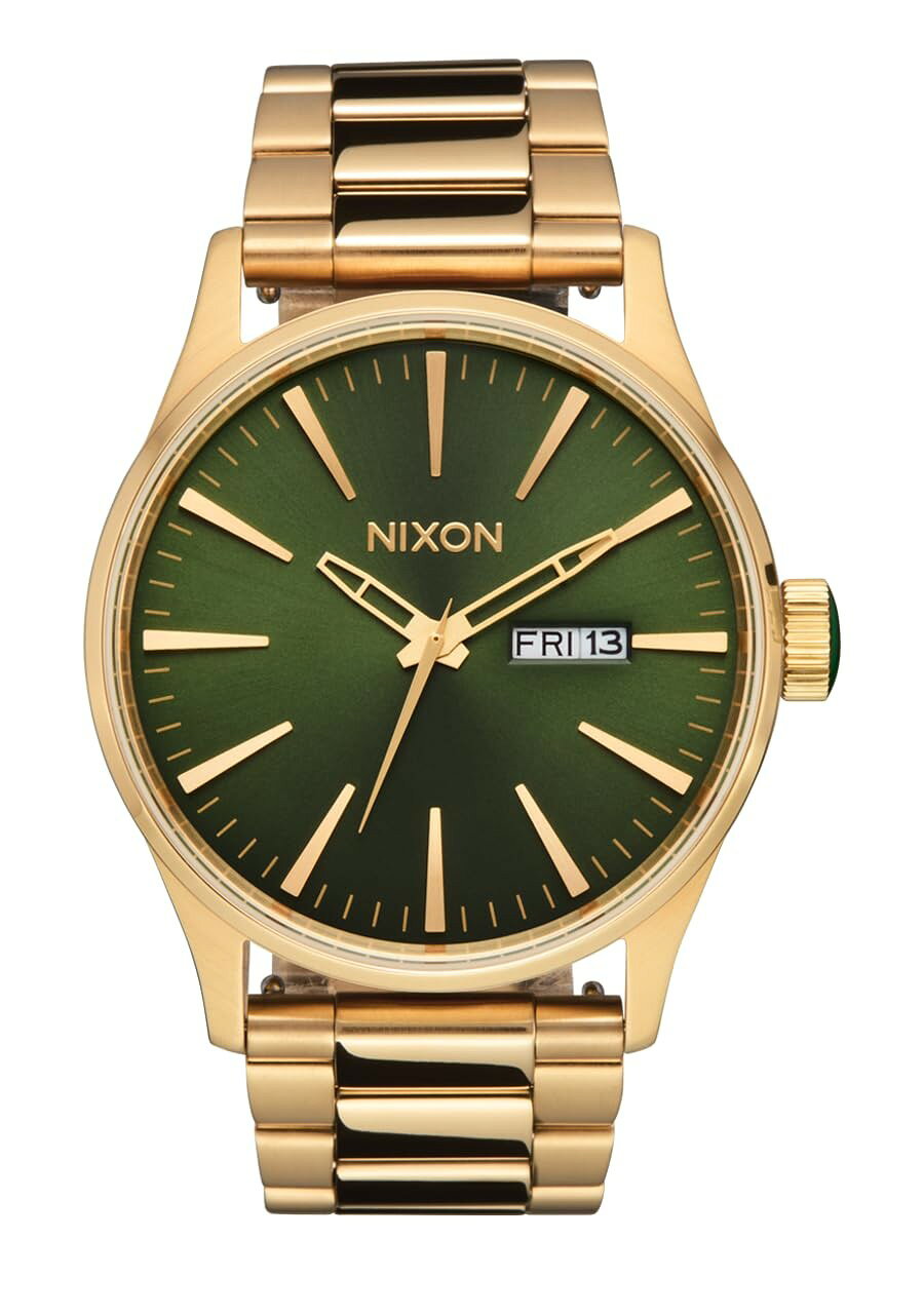 NIXON Sentry SS 腕時計 メンズ ステンレススチール クオーツ アナログ 100m防水 A356