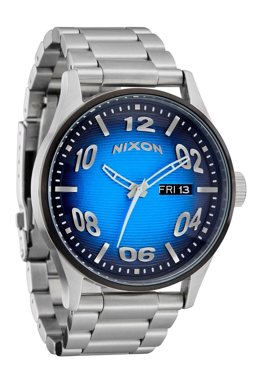 NIXON Sentry SS 腕時計 メンズ 42mm ステンレススチール クオーツ デイデイト 100m防水 A356