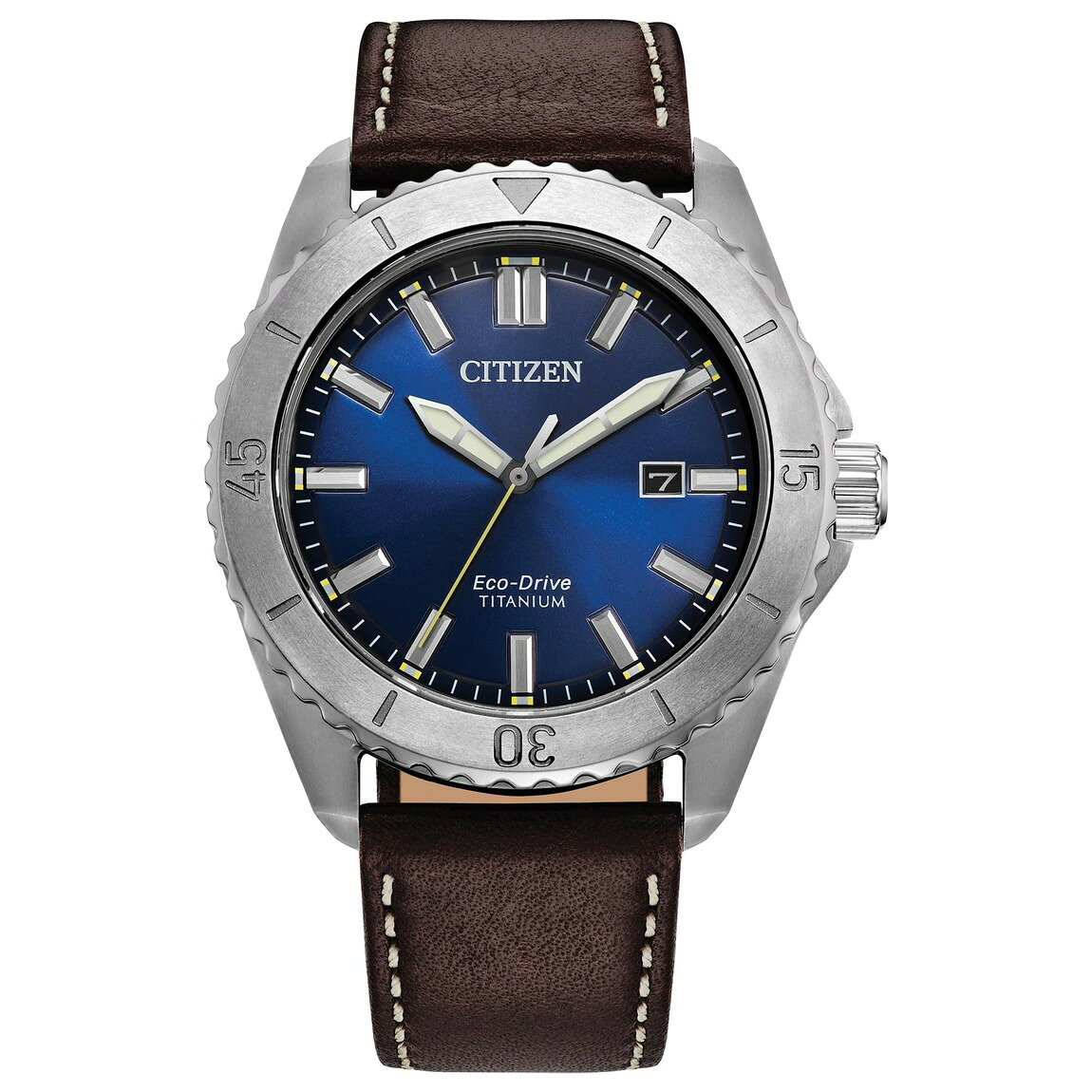 Citizen Brycen Sport Casual 腕時計 エコドライブ ブルー文字盤 メンズ スーパーチタニウム AW1840-09L