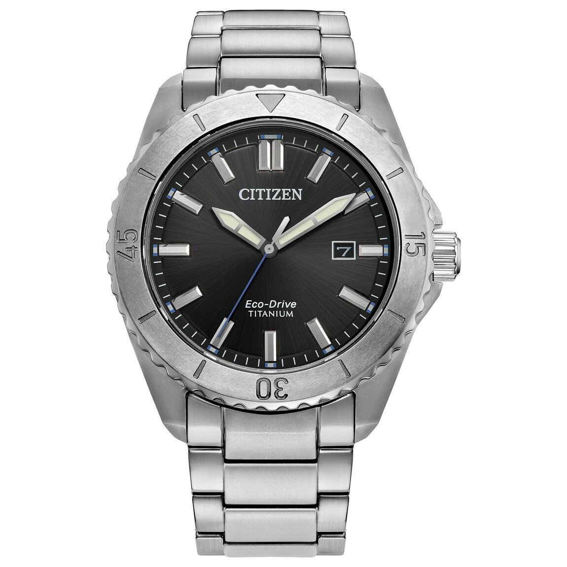 Citizen Brycen Sport Casual 腕時計 ブラック文字盤 エコ・ドライブ スーパーチタニウム メンズ AW1840-50E