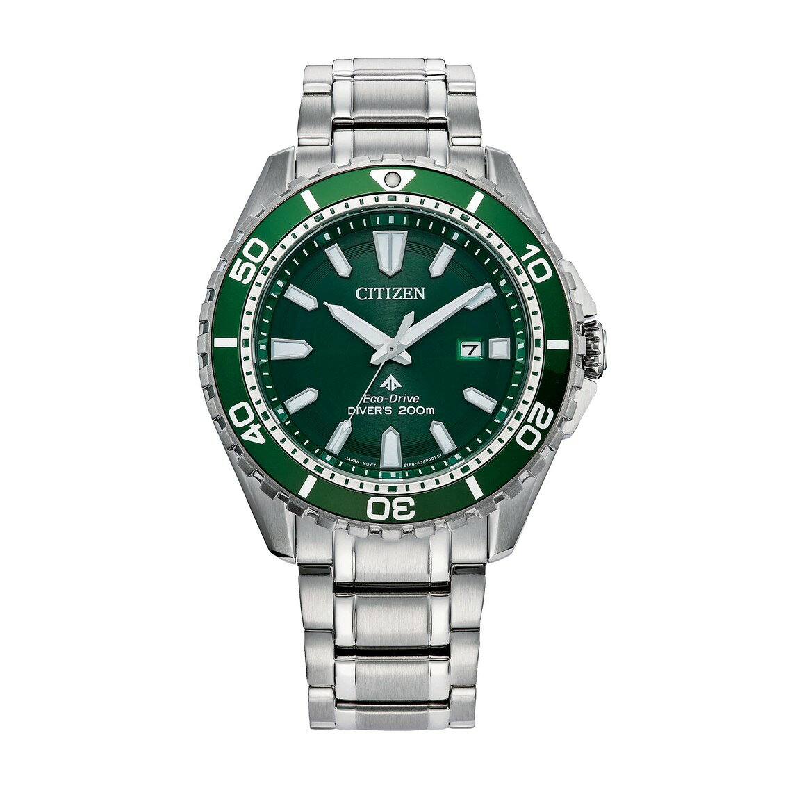 Citizen Promaster Sea Eco-Drive 腕時計 メンズ グリーン文字盤 ステンレス 逆回転防止ベゼル BN0199-53X