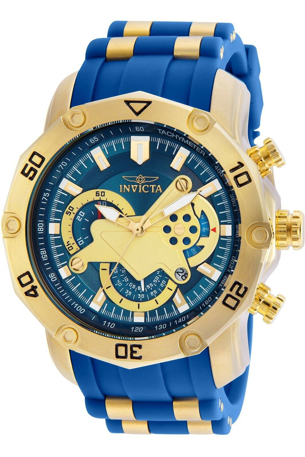 Invicta Pro Diver 腕時計 メンズ ブルー文字盤 クオーツ クロノグラフ 50mm 22798