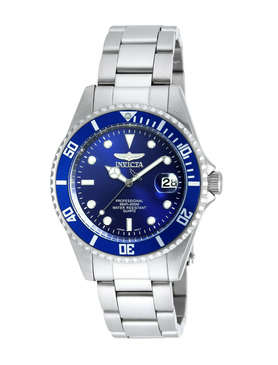 Invicta Pro Diver 腕時計 ブルー文字盤 クオーツ メンズ ステンレス 9204OB