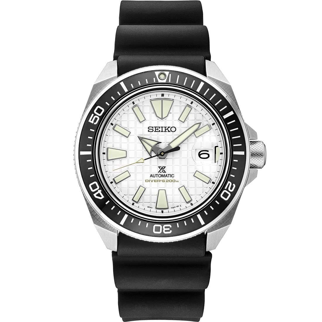 SEIKO Prospex 腕時計 自動巻 ダイバーズウォッチ ホワイト文字盤 メンズ SRPE37