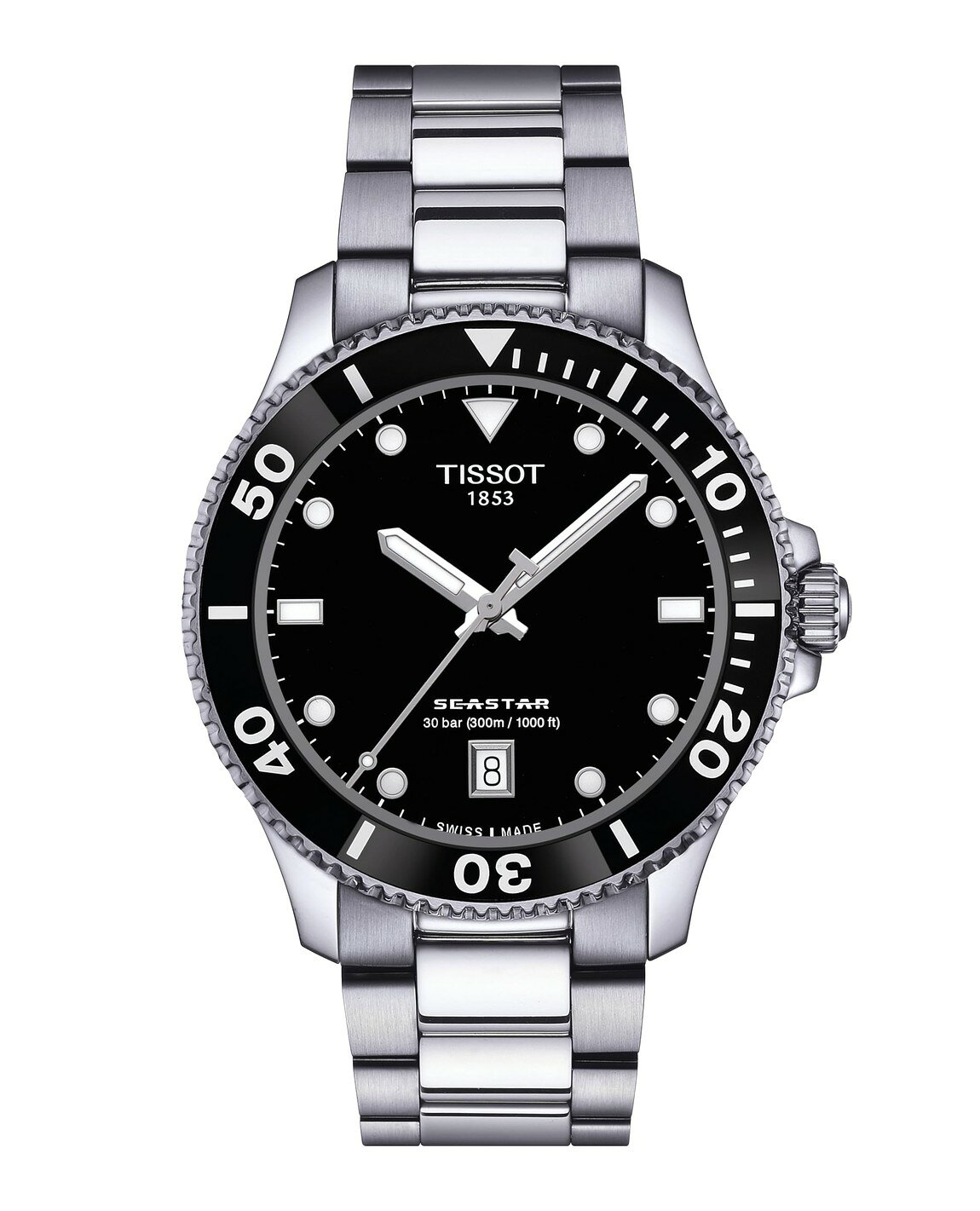 Tissot Seastar 1000 40mm 腕時計 クオーツ ステンレススチール 30気圧防水 メンズ
