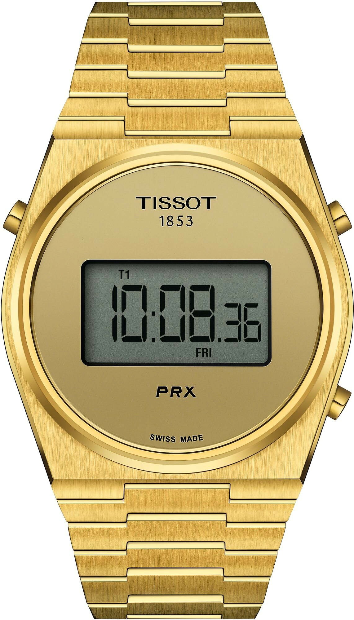 Tissot PRX Digital 35 mm 腕時計 クオーツ イエローゴールドPVD ステンレス デジタル 35mm