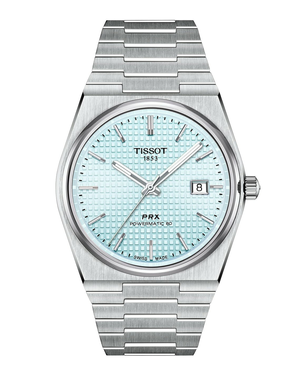 Tissot PRX Powermatic 80 腕時計 アイスブルー文字盤 自動巻き メンズ ステンレス T1374071135100