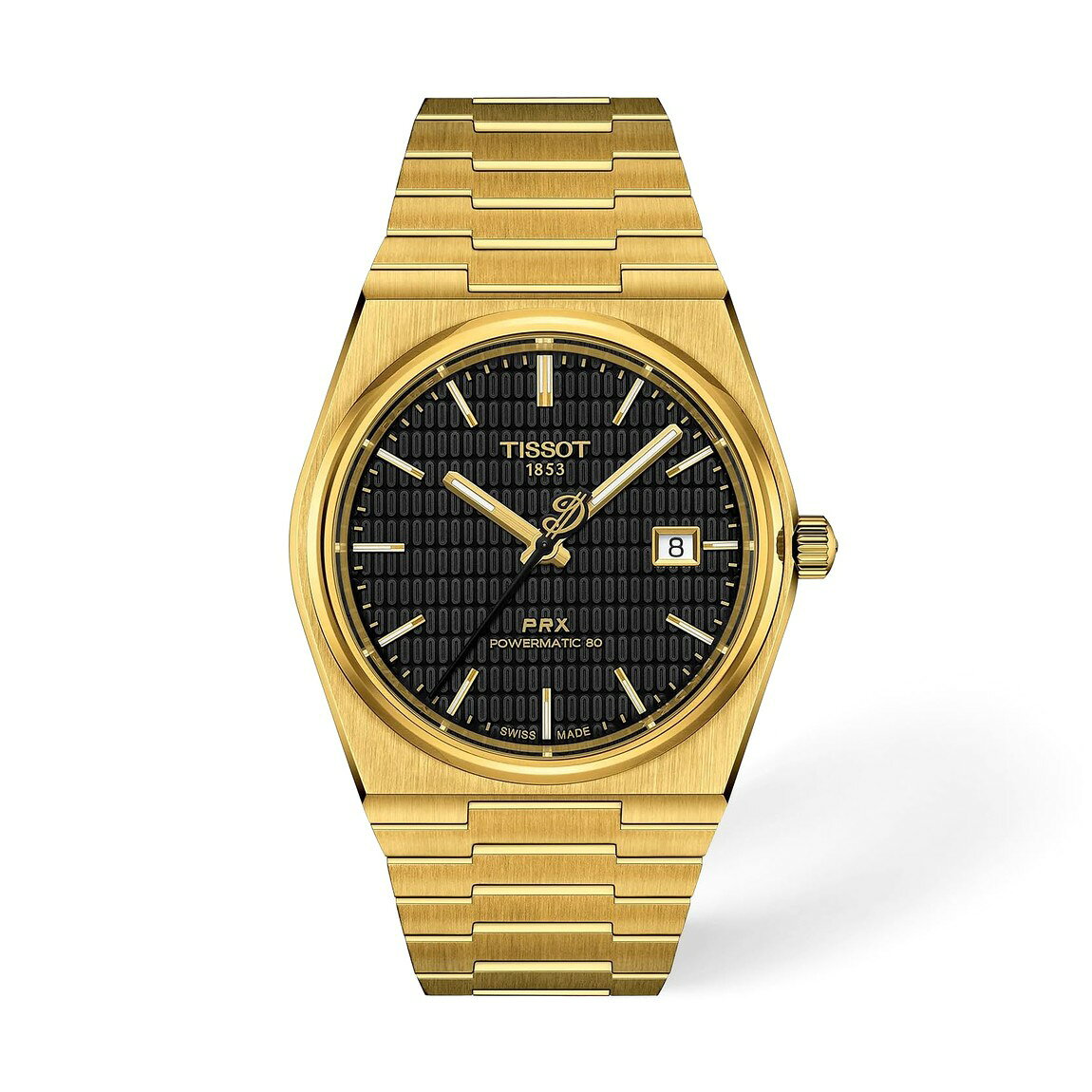 Tissot PRX Powermatic 80 Damian Lillard Special Edition 腕時計 ブラック文字盤 自動巻 メンズ T1374073305100