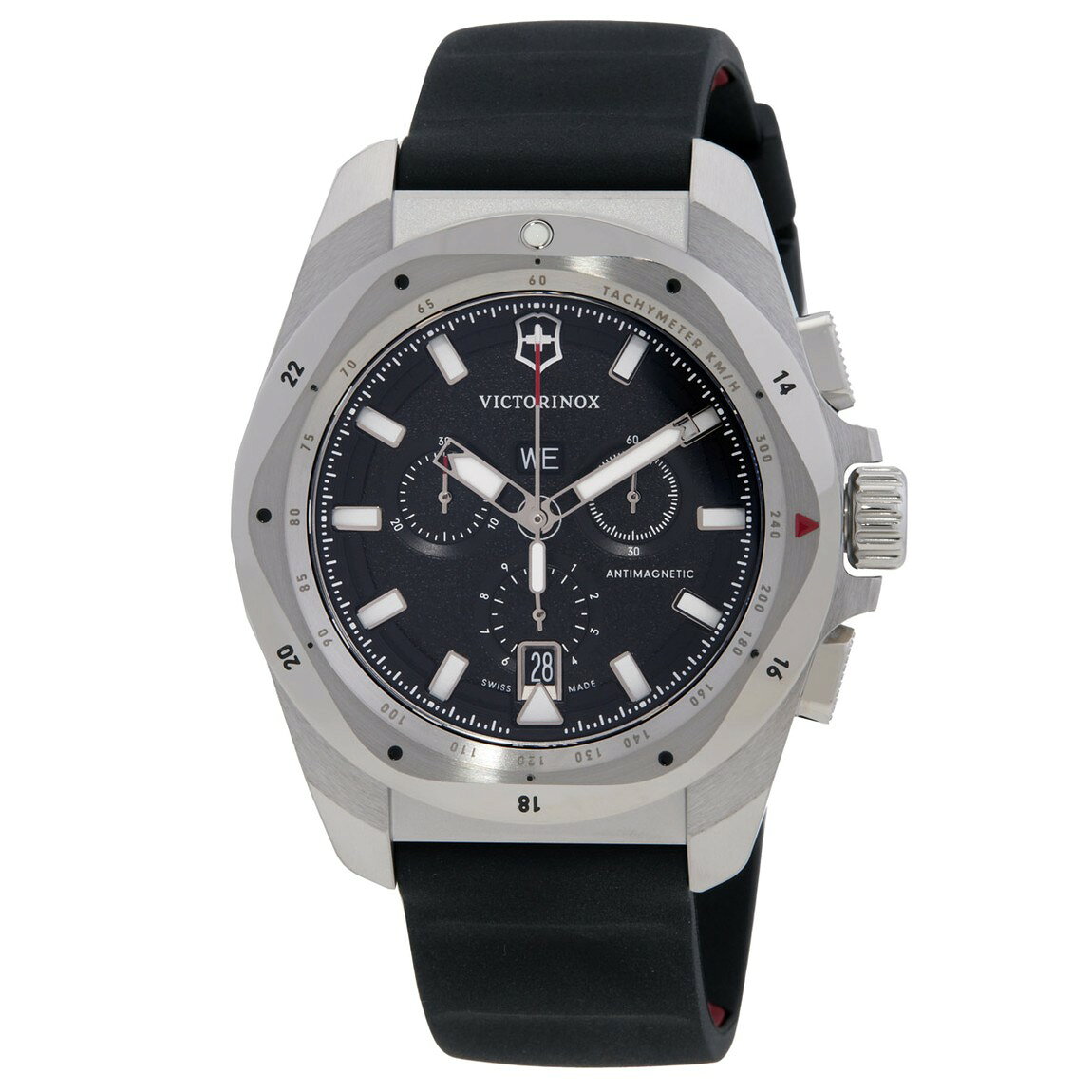 Victorinox I.N.O.X. クロノグラフ 腕時計 ブラック文字盤 クオーツ メンズ 241983