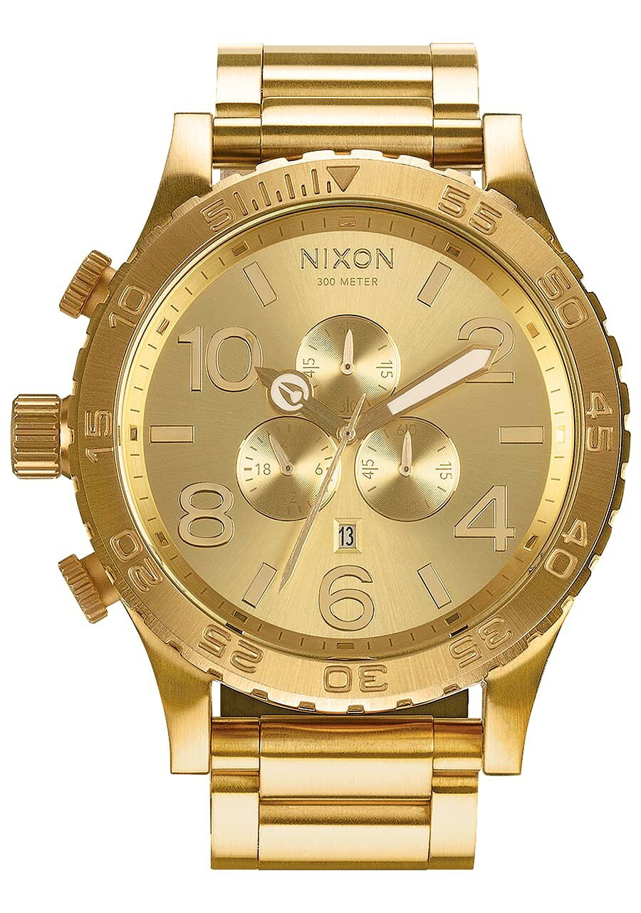 NIXON 51-30 Chrono 腕時計 オールゴールド ゴールド文字盤 クロノグラフ クオーツ メンズ 51mm A083502