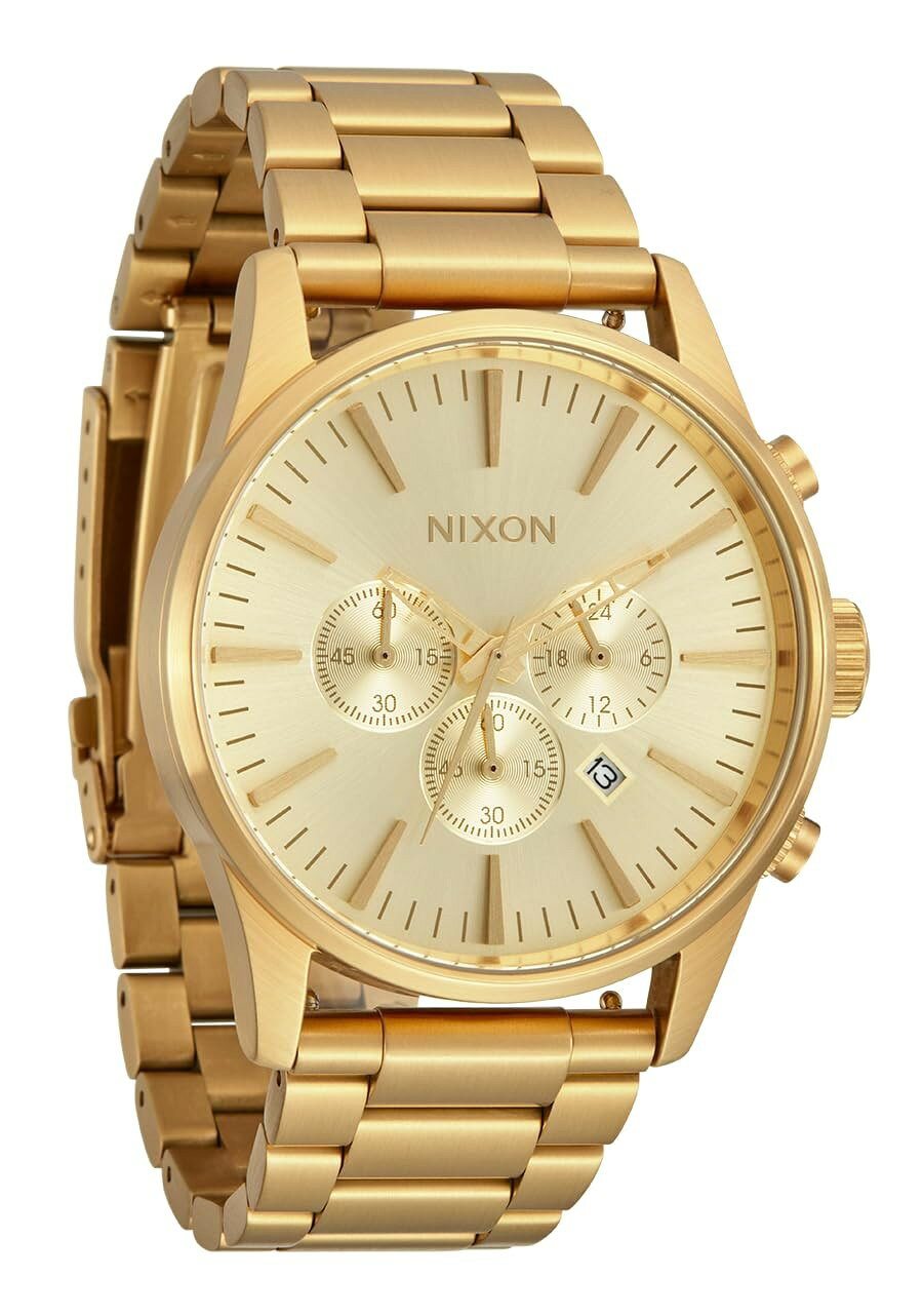 楽天市場】nixon クロノグラフ ゴールドの通販
