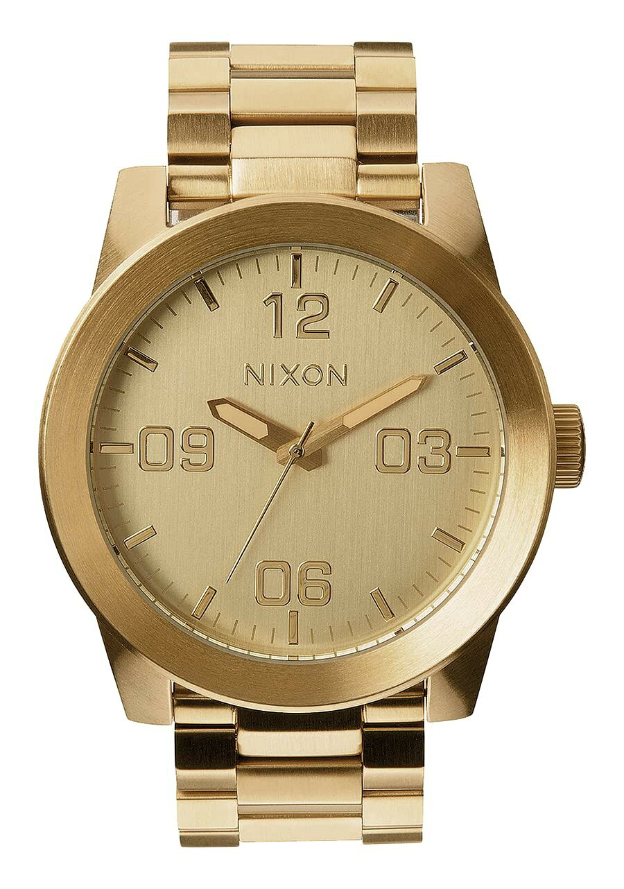 NIXON Corporal SS 腕時計 メンズ ゴールド文字盤 クオーツ 100m防水 A346502