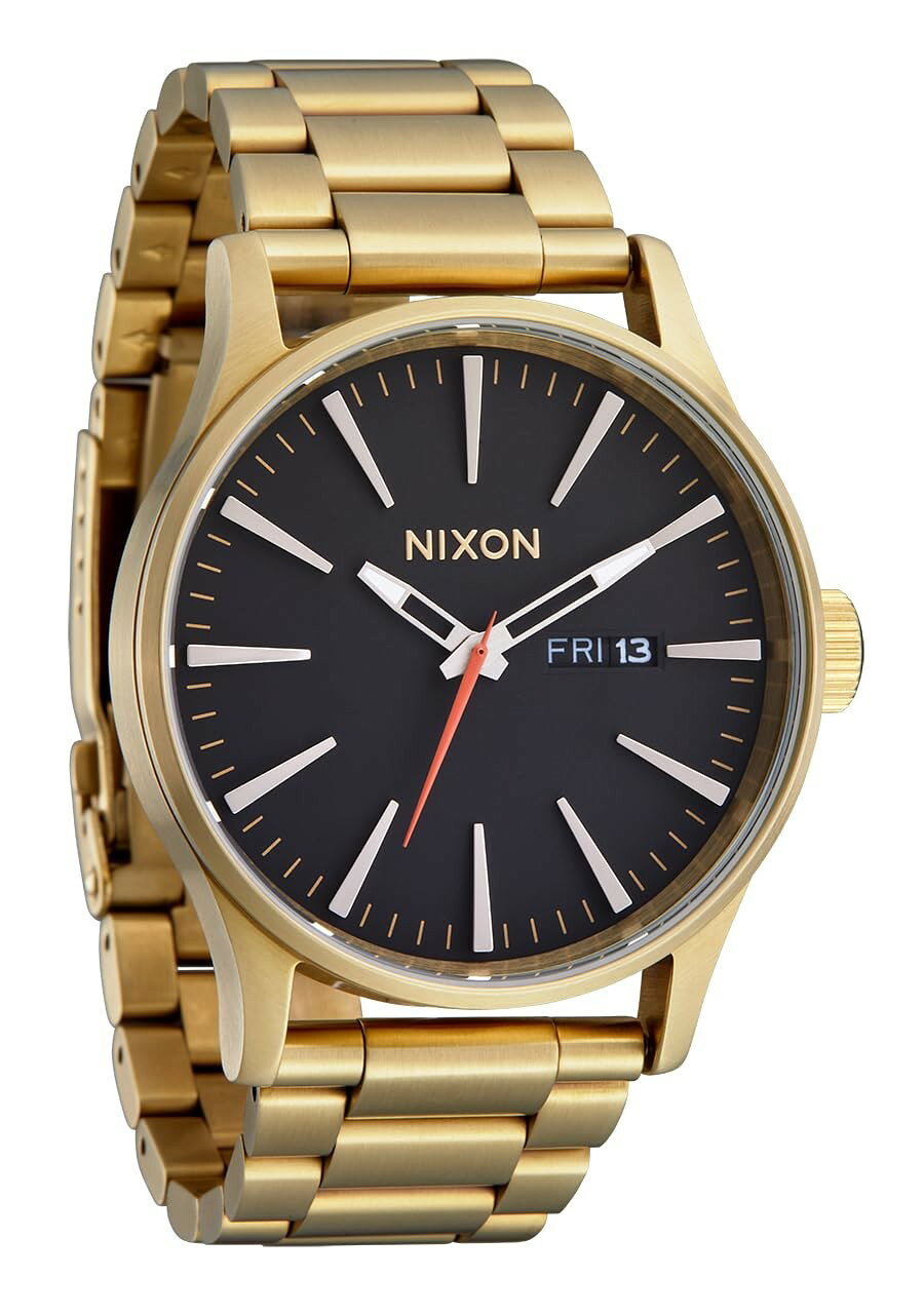 NIXON Sentry SS 腕時計 メンズ アナログ クオーツ 100m防水 シルバー ステンレス A356