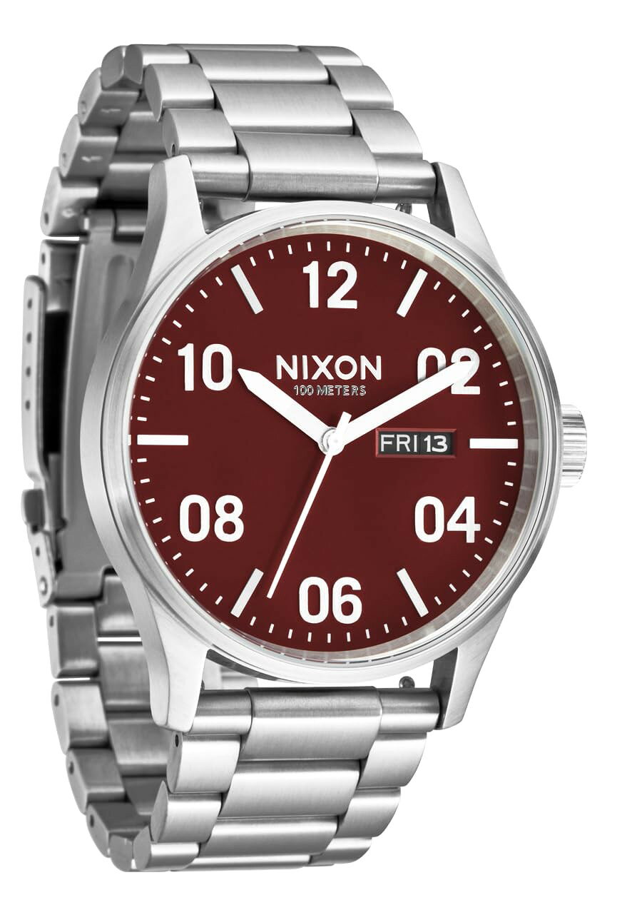 NIXON Sentry SS 腕時計 メンズ アナログ クオーツ 42mmケース ステンレス 100m防水 A356