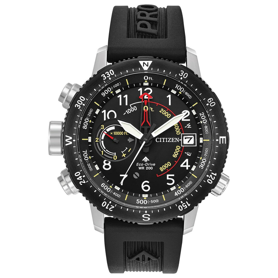 Citizen Promaster Land Altichron 腕時計 ブラックダイヤル エコ・ドライブ メンズ BN5058-07E