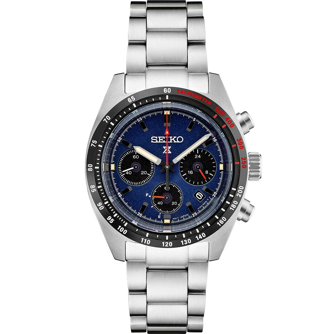 SEIKO Prospex Speedtimer 腕時計 ソーラー クロノグラフ ブルー文字盤 メンズ SSC815