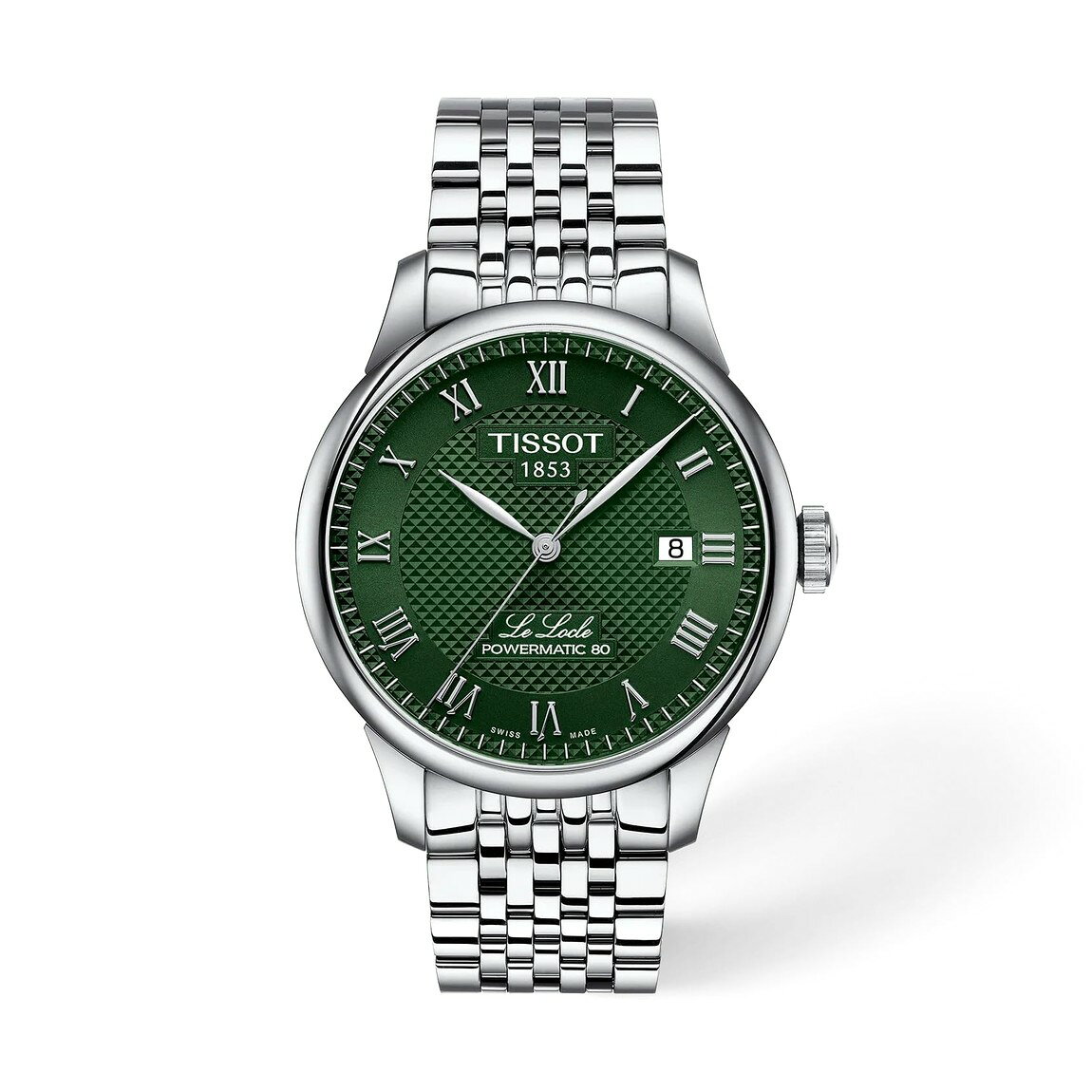 Tissot Le Locle 腕時計 グリーン文字盤 自動巻き メンズ 39mm ステンレスブレスレット
