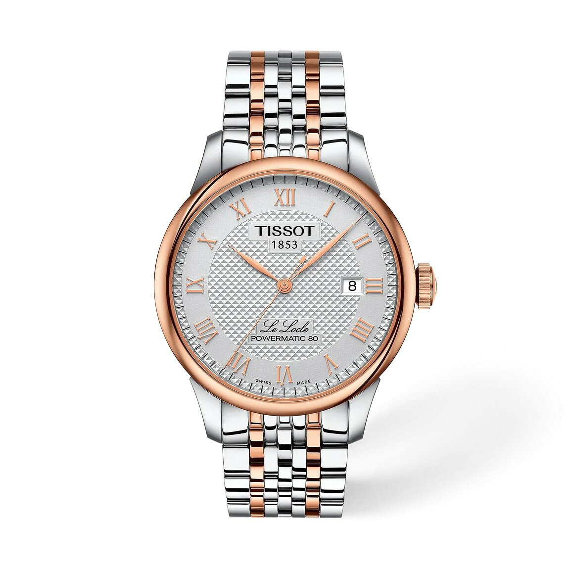 Tissot Le Locle Powermatic 80 腕時計 メンズ 自動巻き ローズゴールド PVD ステンレス 39.3mm