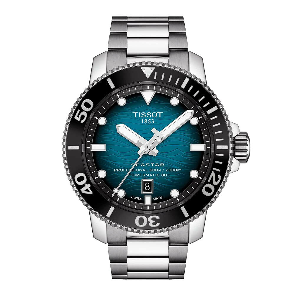 Tissot Seastar 2000 Professional 腕時計 ブルー文字盤 自動巻 600m防水 Seastar PRO 2K PW80
