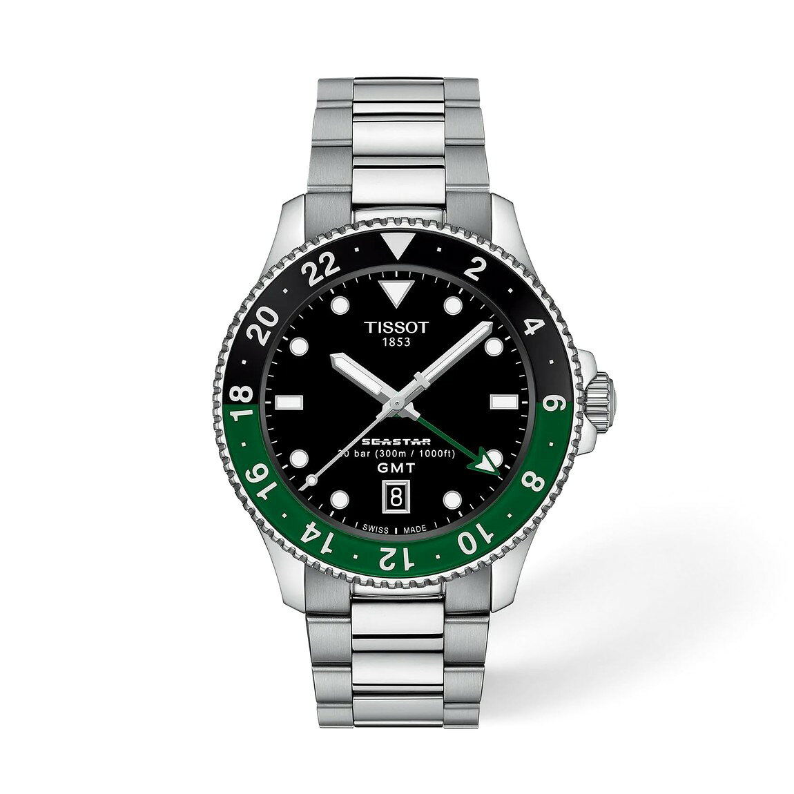 Tissot Seastar 1000 Quartz GMT 腕時計 40mm ケース ステンレスベルト スイス製クオーツ メンズ