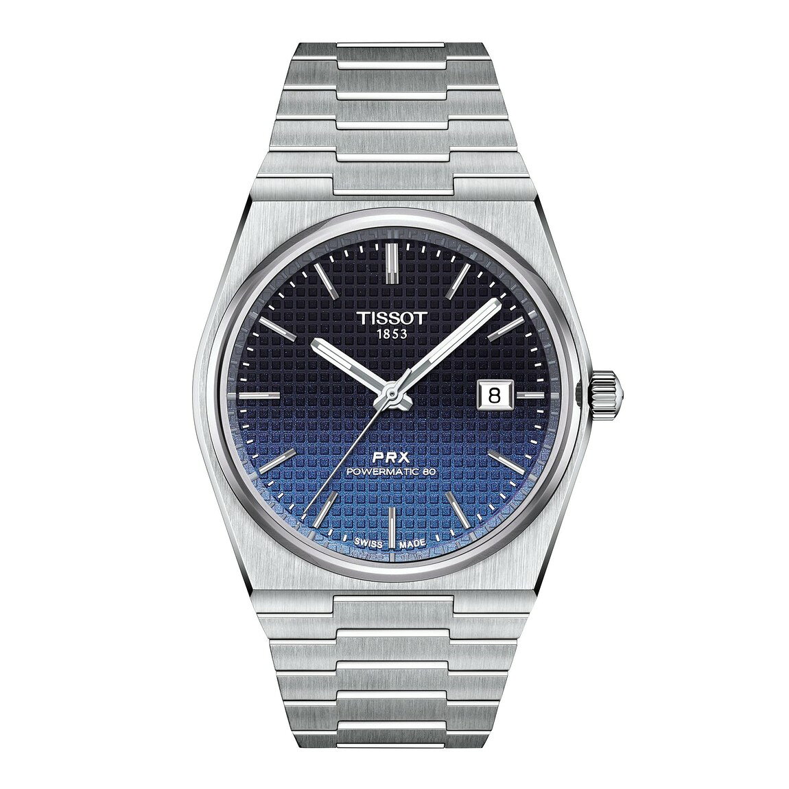 Tissot PRX Powermatic 80 40mm 腕時計 メンズ 自動巻き ステンレススチール ブラックグラデーション文字盤 T1374071105101