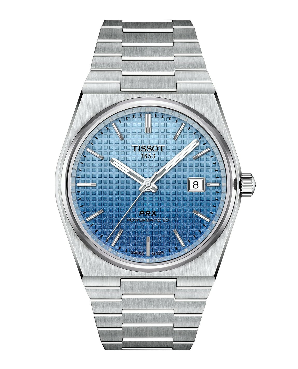 Tissot PRX Powermatic 80 腕時計 メンズ 40mm ステンレススチール ブルーグラデーション文字盤 自動巻き T1374071135101