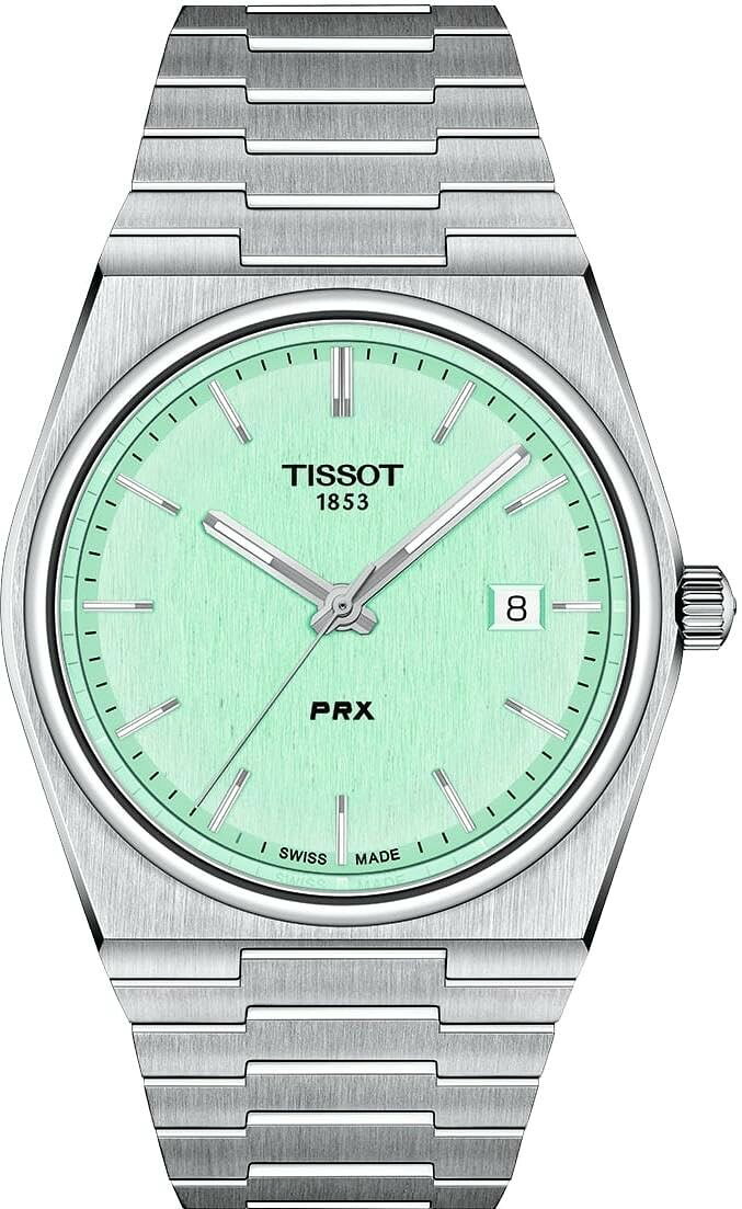 Tissot PRX 腕時計 メンズ グレー文字盤 クオーツ ステンレス T1374101109101