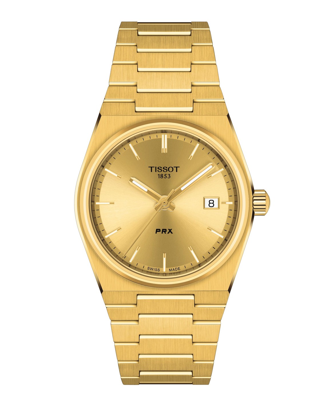 Tissot PRX 腕時計 イエローゴールドPVD 316Lステンレススチール クオーツ メンズ T1374103302100