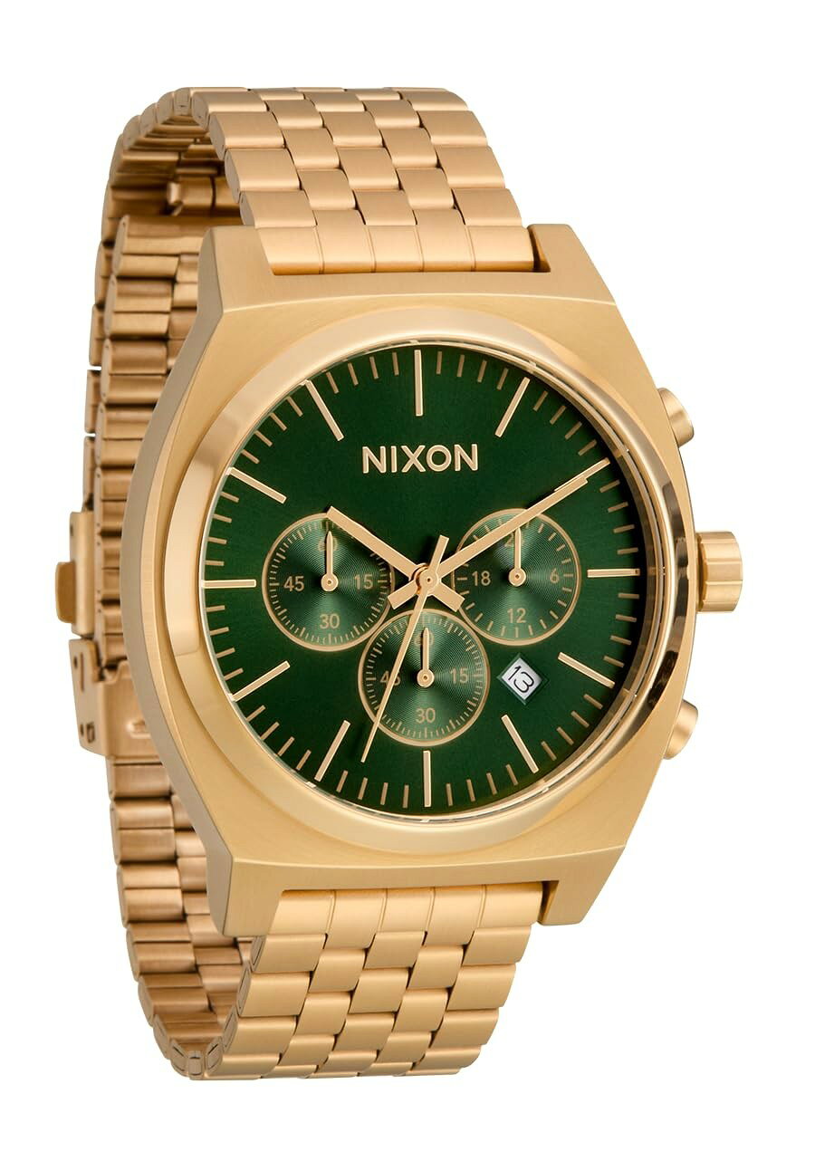 NIXON Time Teller Chrono 腕時計 アナログ クロノグラフ ステンレスベルト 40mm A972