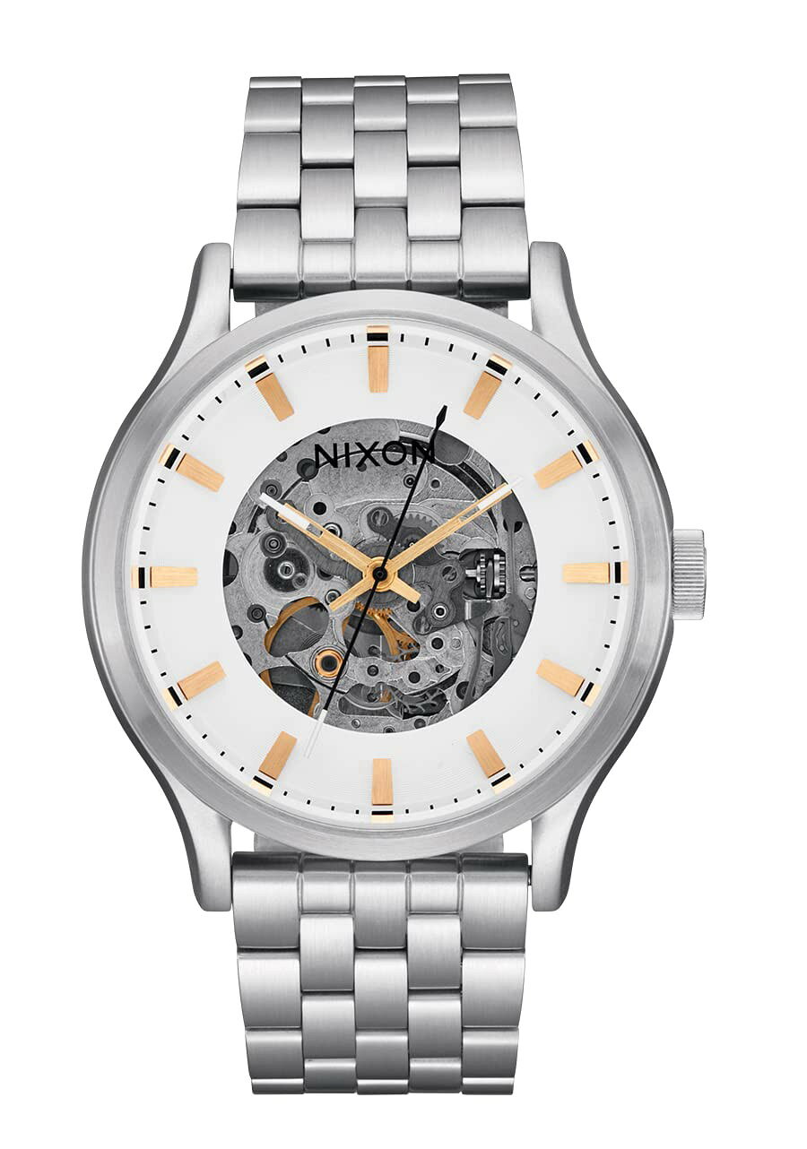 NIXON Spectra 腕時計 ホワイト/シルバー スケルトン 自動巻き ユニセックス A1323